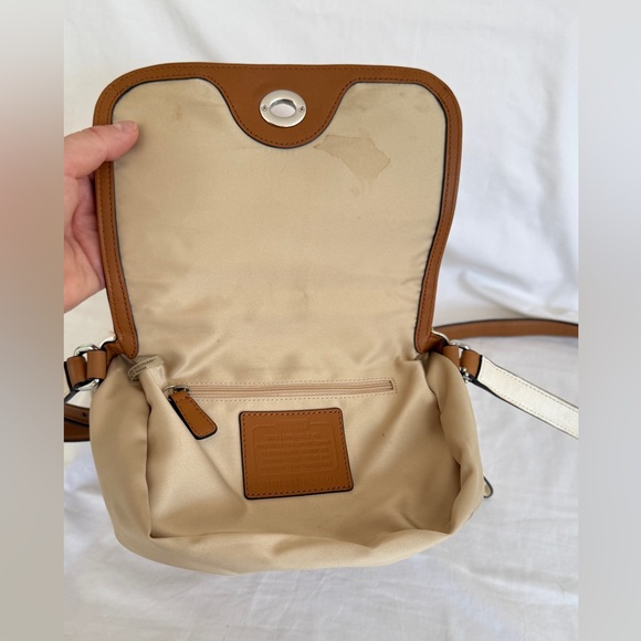 Coach Timeless Tan and Brown Leather Crossbody Bag - Picture 7 of 16
